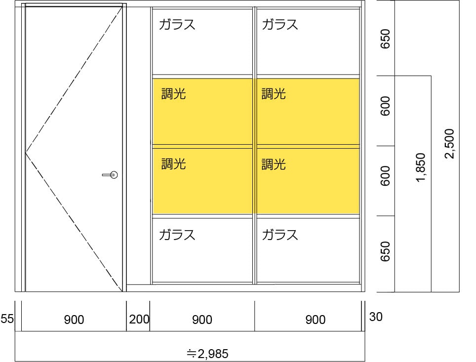 ナカバヤシ株式会社 大阪本社2階 会議室almond【N-Smart仕様】規格品：W900*H600mm×4枚